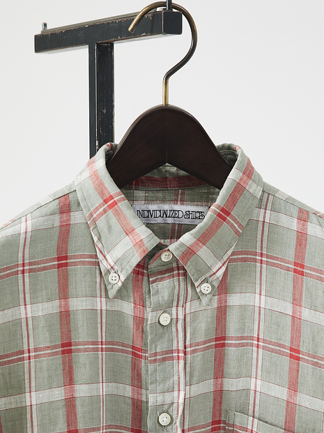 別注】Individualized shirts / ボタンダウン半袖シャツ - Stock