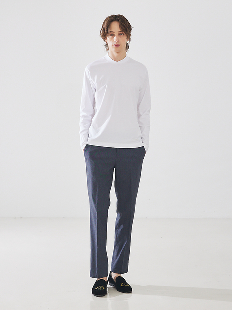 NECK JACQUARD LOGO TEE/ネックジャガードロゴTシャツ｜MEN