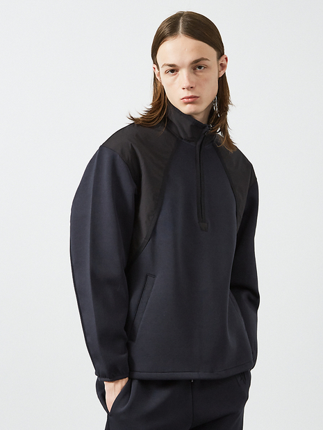 セットアップ対応/WEB別注品】ダンボール ハーフジップ アノラック