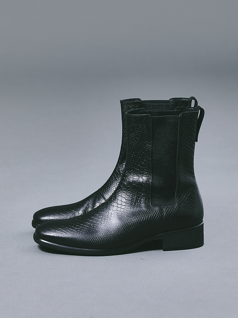 old FERRAGAMO イタリア製 サイドゴアブーツ スクエアトュ old FERRAGAMO イタリア製 サイドゴアブーツ スクエアトュ old